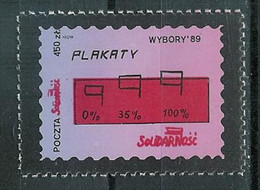 Poland SOLIDARITY (S690): Elections '89 Posters (pink-blue) - Vignettes Solidarnosc