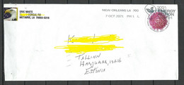 USA 2021 Cover To ESTONIA O New Orleans - Covers & Documents
