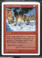 MAGIC The GATHERING  "Word Of Blasting"---5th EDITION (MTG--116-2) - Other & Unclassified