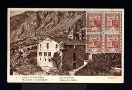 10837-SPANISH ANDORRE-OLD POSTCARD ANDORRA.1937.WWII. ANDORRE.POSTKARTE.carte Postale - Lettres & Documents