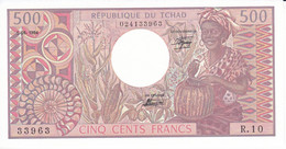 BILLETE DE TCHAD DE 500 FRANCS DEL AÑO 1984 SIN CIRCULAR-UNCIRCULATED  (BANKNOTE) - Tsjaad