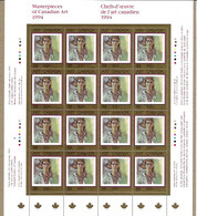 CANADA 1994 SCOTT 1516 MNH SHEET OF 16 - Volledige & Onvolledige Vellen