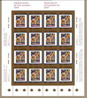 CANADA 1995 SCOTT 1545 MNH SHEET OF 16 - Feuilles Complètes Et Multiples