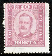 !										■■■■■ds■■ Horta 1892 AF#02 (*) King Carlos Neto 10 Réis Chalky 13,5 (D146) - Horta