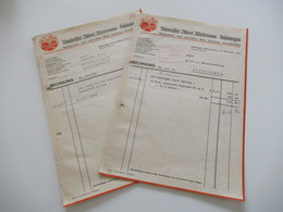 3.Reich Dokument 1941 Rechnung Baumeister Albert Wiedemann Schöningen (Braunschweig) über Tonrohre Und 50 Sack Zement - 1900 – 1949