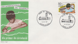 Enveloppe  FDC  1er  Jour   ANDORRE    Année  Internationale  Des   Personnes  Handicapées   1981 - Altri & Non Classificati