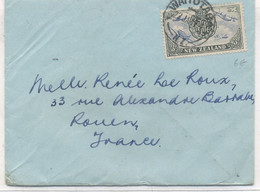 OCEANIE - NOUVELLE ZELANDE N°276 / LETTRE Pour LA FRANCE - C à D WAITOTARA / N.Z.22 JA 47 - Storia Postale