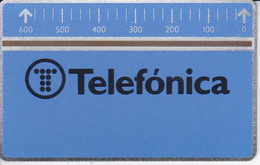 G-001 TARJETA DE TELEFONICA DE 600 PTAS DEL 02/86 Y TIRADA 1500 (NUEVA-MINT) - Emisiones Gratuitas