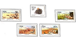 P) 1989 SOUTH AFRICA, FIGHT AGAINST DESERTIFICATION, CACTUS, MINISHEET, SET OF 5 STAMPS, MNH - Sonstige & Ohne Zuordnung