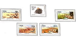 P) 1989 SOUTH AFRICA, FIGHT AGAINST DESERTIFICATION, CACTUS, MINISHEET, SET OF 5 STAMPS, MNH - Autres & Non Classés