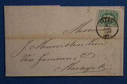 AF2 BELGIQUE  BELLE LETTRE  1873  LIEGE   A  MAESEYCK+  + AFFRANCH INTERESSANT - Altri & Non Classificati