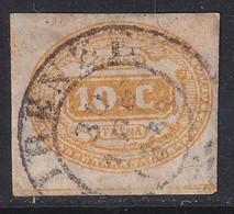 Regno D'Italia Segnatasse 1863 10 C. Giallo Sass. 1 Usato Cv 300 - Taxe