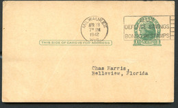 UX27 UPSS S37E Postal Card Used Milwaukee WISCONSIN 1942 - 1921-40