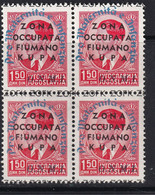 Kupa 19421,50 Rosso Sass. 38 MNH** Cv 110 - Fiume & Kupa