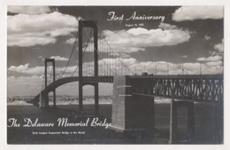 THE DELAWARE MEMORIAL BRIDGE,FIRST ANNIVERSARY ,AUGUST A6,1952 , POSTCARD - Other & Unclassified