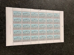 Belgie 1983 2081 TRAINS TRAMS CEPT FULL SHEET MNH PLAATNUMMER 1 - 1981-1990