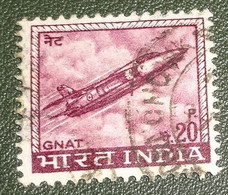 India - Michel - 436 - 1967 - Gebruikt - Cancelled - Vliegtuigen - Straaljager - GNAT Jet Fighter - Gebruikt