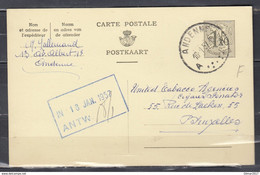 Postkaart Van Andenne A Naar Bruxelles (A) - 1951-1975 Lion Héraldique