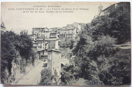 LE VALLON DU RIOU ET LE VILLAGE - A 45 Kil DE NICE - VALLÉE DE LA VÉSUBIE - LANTOSQUE - Lantosque