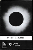 #10068 ARGENTINE,ARGENTINA 2021 SPACE COSMOS SOLAR SYSTEM ECLIPSES, BROCHURE - Neufs