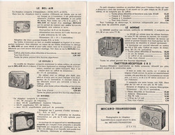 4 Prospectus Publicitaires Recto-Verso ( 8 Pages ) /offres Aux Amateurs Radio/ L PERICONE/ Vers 1960   VPN354 - Apparaten