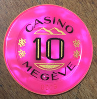 74 MUGÈVE CASINO JETON DE 10 FRANCS N° 0369 CHIP TOKENS COINS GAMING - Casino