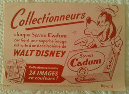 Buvard PUBLICITE SAVON CADUM IMAGE WALT DISNEY PLUTO MICKEY PINOCCHIO  ILLUSTRATEUR - Kino & Theater