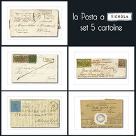 SET 5 CARTOLINE "LA POSTA A VIGNOLA" - - Andere & Zonder Classificatie