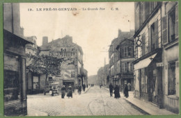 CPA - SEINE SAINT DENIS - LE PRÉ SAINT GERVAIS - LA GRANDE RUE - Animation, Commerces, Marchand De Glaces, Rails Du Tram - Le Pre Saint Gervais