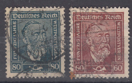 Germany Deutsches Reich 1924 Mi#362-363 Used - Gebraucht