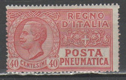 ITALIA 1925 - Posta Pneumatica 40 C. *            (g8079) - Poste Pneumatique