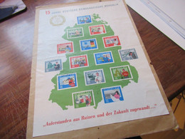DDR 1964 Block 19 (15 Jahre DDR) Als Zusatzfrankatur Auf Großem Umschlag / Einschreiben Mit Tagesstempel Cottbus - Covers & Documents