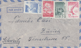 Enveloppe   FINLANDE   Pour  La  SUISSE   1951 - Lettres & Documents
