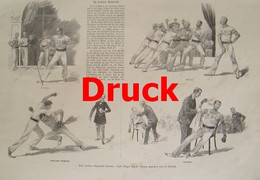 086 Otto Gerlach Boxerclub Berlin Großbild 38x27 Cm Druck 1897 - Autres & Non Classés