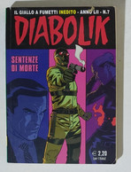 I101338 DIABOLIK - A. LII N. 7 - Sentenza Di Morte - Diabolik