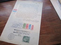 1948 Dokument Mit Fiskalmarken / Revenues Brasilien Und Consular Service GB / British Consulate General Sao Paulo - Covers & Documents