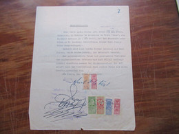 1949 Dokument Mit Fiskalmarken / Revenues Brasilien Sao Paulo / Mönchengladbach Notar Erbausschlagung - Covers & Documents