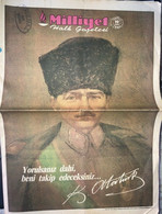 MUSTAFA KEMAL ATATURK - NEWSPAPER Death Anniversary 10 Kasım 1984 - People