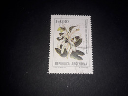 02AL03 REPUBLICA ARGENTINA SERIE FIORI FIORE "O" - Gebraucht