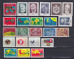 LIECHTENSTEIN - ANNEE COMPLETE 1968 + 1969 ** MNH - COTE YVERT 2012 = 23.5 EUR. - Années Complètes