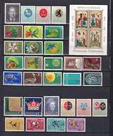 LIECHTENSTEIN - ANNEE COMPLETE 1970 + 1971 ** MNH - COTE YVERT 2012 = 39 EUR. - Full Years