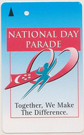 Singapore Old Transport Subway Train Bus Ticket Card Transitlink Used National Day - Monde