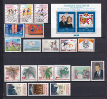 LIECHTENSTEIN - ANNEE COMPLETE 1992 ** MNH - COTE YVERT 2012 = 42.6 EUR. - Années Complètes