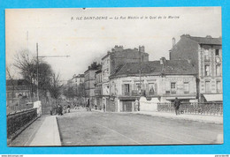 93-Ile Saint Denis-la Rue Méchin Et Les Quais De La Marine-cpa Non écrite - L'Ile Saint Denis