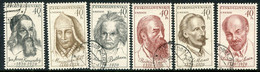 CZECHOSLOVAKIA 1970 UNESCO: Personalities Used Michel 1922-27 - Used Stamps
