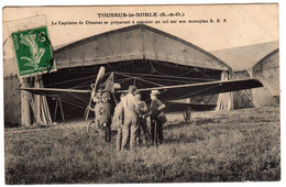 78 : Toussus-le-Noble : Aviation :Le  Capitaine De Chaunac Sur Monoplan R.E.P. - Toussus Le Noble