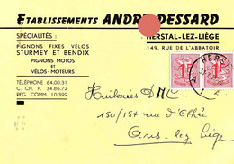 HERSTAL  1966  Ets ANDRE DESSARD Accessoires Pour Vélos Cycles - Herstal