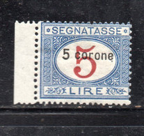 Y2374 - DALMAZIA 1922, Segnatasse Il N. 4  Con Gomma Integra  ***  MNH - Dalmatien