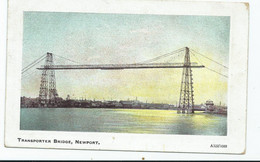 Postcard Wales Glamorgan  Transponder Bridge Newport Salonica Forces - Glamorgan