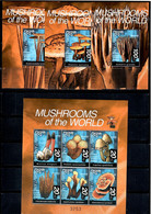 Bhutan 1999 .  Mushrooms Of The World . 3 S/S + 3 M/S Of 6. Michel # 2070-087 + BL.413-15 - Bhután